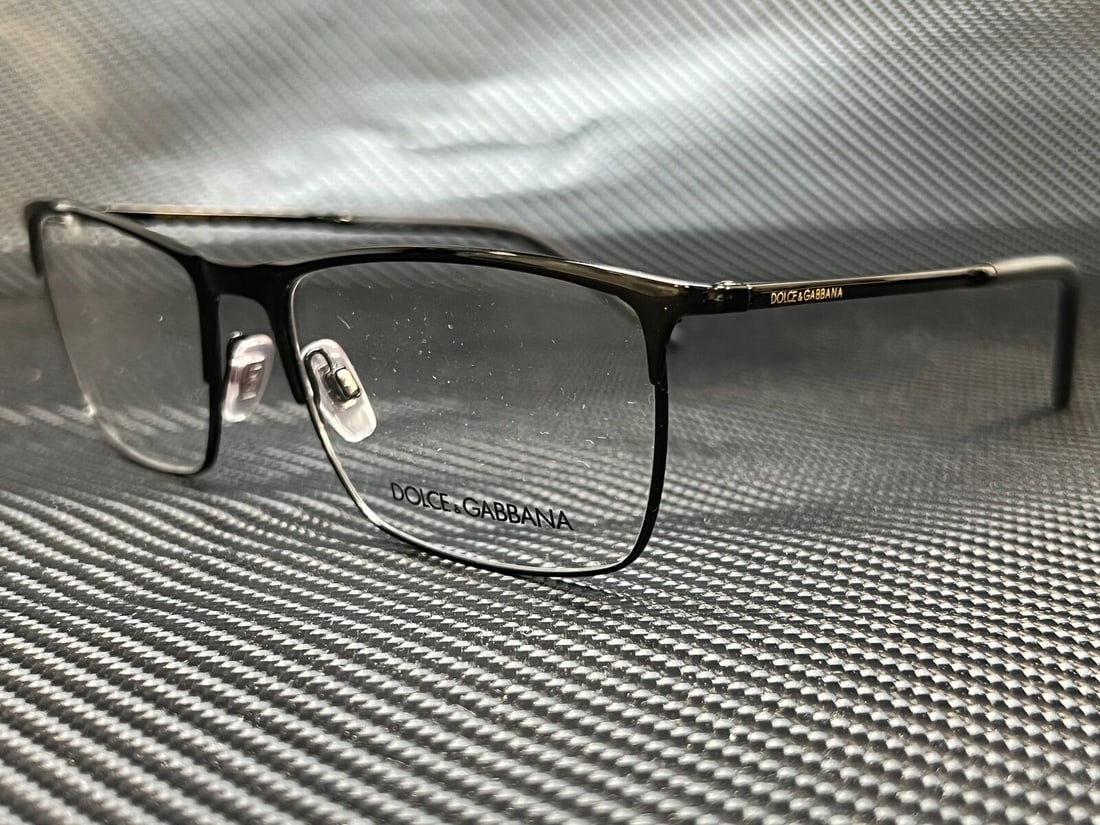 DOLCE & GABBANA DG1309 01 Black Rectangle Mens 57 mm Eyeglasses: DOLCE & GABBANA DG1309 01 Black Rectangle Mens 57 mm Eyeglasses Frame Color: Black Type: Eyeglasses Style: Rectangle New The Mynt Guarantee: All items in this auction are guaranteed to be 100% authent