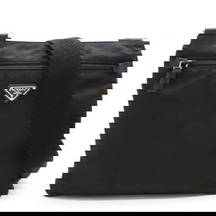 Prada Tessuto: Prada Tessuto Brand: Prada Model: Tessuto Color: Black Material: Synthetic Dimensions: 26.5cm x 29cm x 9cm : The Tessuto shoulder bag from the famous Prada brand is made from nylon and has an
