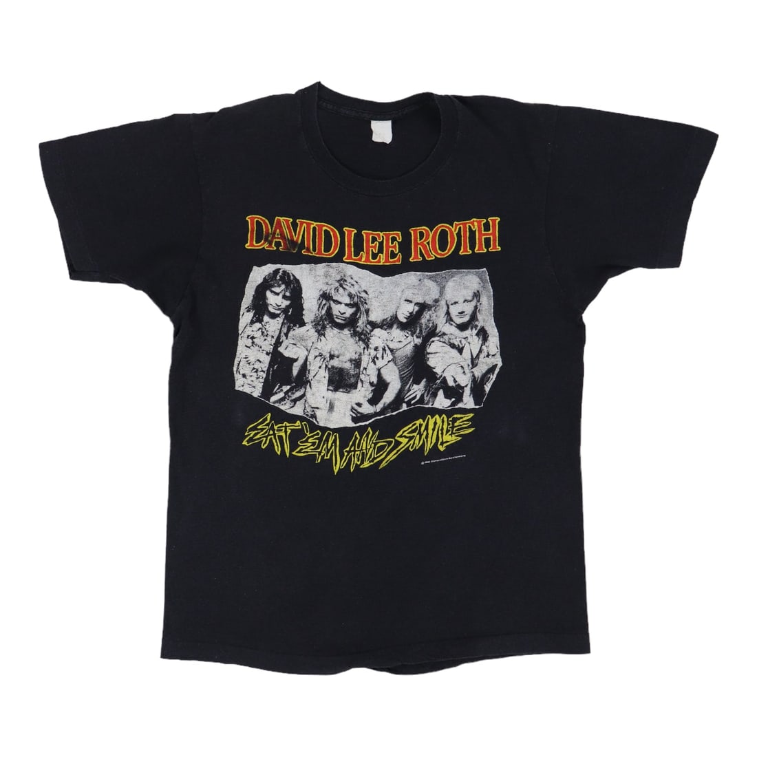 1986 David Lee Roth Eat Em And Smile Roth Rules Shirt: 1986 David Lee Roth Eat Em And Smile Roth Rules Shirt Original 1986 David Lee Roth Eat Em And Smile Roth Rules Shirt. This is a true vintage shirt, not a modern reproduction. Sizes vary so please use