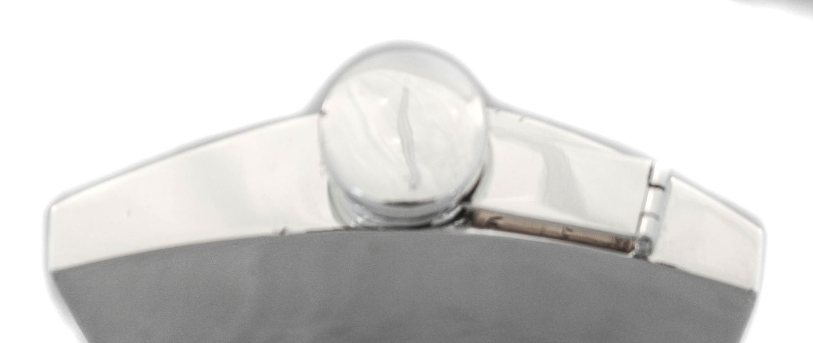 Sterling Silver Mid-Century Flask: Sterling Silver Mid-Century Flask Creator: International Silver (Manufacturer) Dimensions: Height: 7 in (17.78 cm)Width: 5 in (12.7 cm)Depth: 2 in (5.08 cm) Materials and Techniques: Sterling Silver P