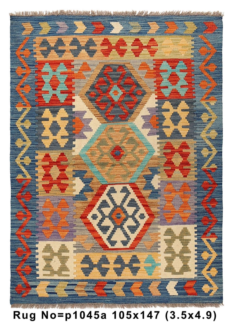 3 x 5 Natural Wool Flat Weave Kilim Handmade Rug Vegetable Dye: 3 x 5 Natural Wool Flat Weave Kilim Handmade Rug Vegetable Dye Free continental US Shipping Size in Feet: Width: 3.5 x Length: 4.10 Size in Inches: Width: 41 in x Length: 58 in Rug Type: Area Rug Colo