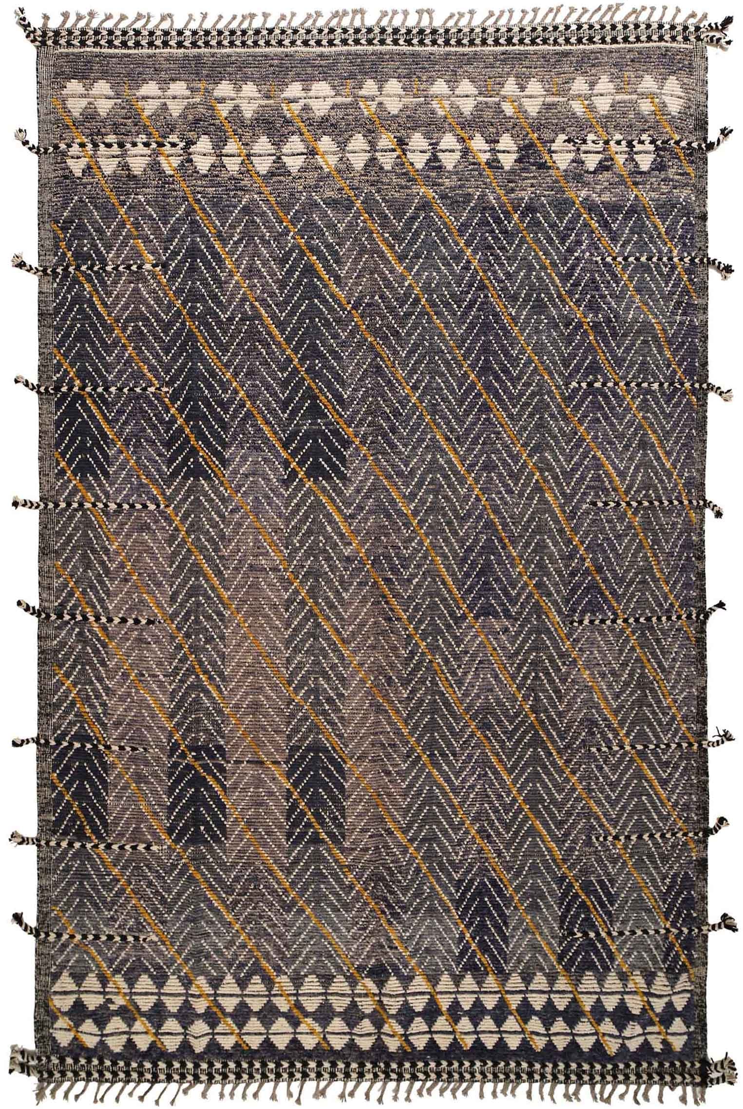 8' x 13' Handmade Contemporary Moroccan Wool Rug: 8' x 13' Handmade Contemporary Moroccan Wool Rug Free continental US Shipping Size in Feet: Width:8 X Length:13 Size in Inches: Width:96 X Length:150 Rug Type: Moroccan Handmade Rugs Colors: Blue and 