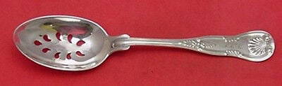 New King by Wood & Hughes Sterling Silver Serving Spoon Pierced 9-Hole Original: New King by Wood & Hughes Sterling Silver Serving Spoon Pierced 9-Hole Original New king by wood & hughes sterling silver serving spoon pierced 9-hole 8 1/4" in the pattern new king by wood &