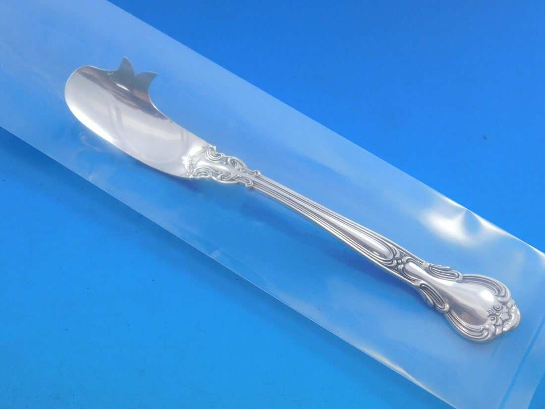 Chantilly by Gorham Sterling Silver Cheese Knife with Pick AS FH Custom 5 3/8": Chantilly by Gorham Sterling Silver Cheese Knife with Pick AS FH Custom 5 3/8" Finely crafted with the graceful elegance associated with 18th century france, this stately pattern was first introduced