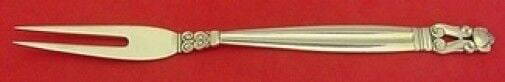 Acorn by Georg Jensen Sterling Silver Cold Cut Fork 2-Tine 6 1/2": Acorn by Georg Jensen Sterling Silver Cold Cut Fork 2-Tine 6 1/2" Acorn by georg jensen sterling silver cold cut fork 2-tine 6 1/2" in the pattern acorn by georg jensen. It is not monogrammed and