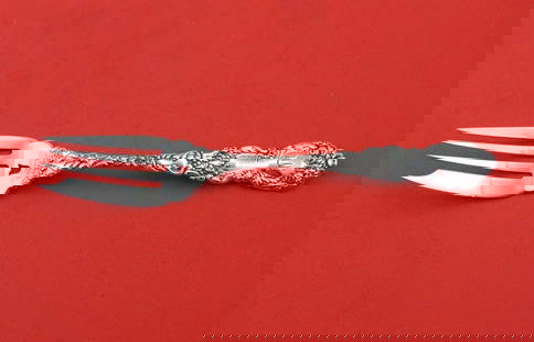 Imperial Chrysanthemum by Gorham Sterling Silver Salad Fork pierced 6": Imperial Chrysanthemum by Gorham Sterling Silver Salad Fork pierced 6" Imperial chrysanthemum by gorhamimperial chrysanthemum by gorham sterling silver salad fork, pierced 6". It is monogrammed