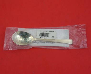 Continental by Tuttle Sterling Silver Sugar Spoon 6 1/4" New Silverware Heirloom: Continental by Tuttle Sterling Silver Sugar Spoon 6 1/4" New Silverware Heirloom Continental by tuttlesterling silver new in factory sleeve sugar spoon 6 1/4" in the pattern continental by tuttle.
