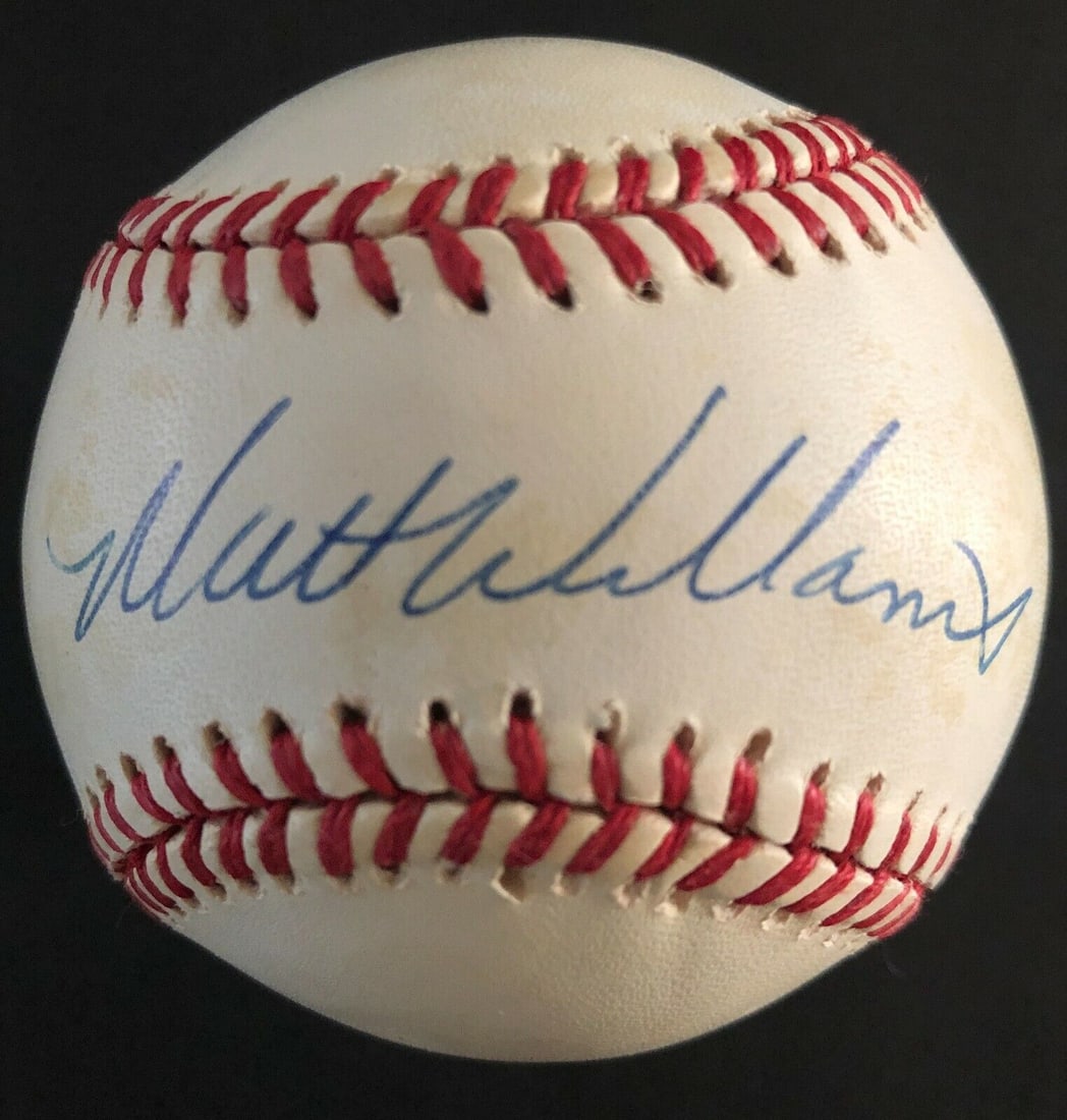 MATT WILLIAMS (Giants) signed Rawlings National League(Coleman) baseball VM5: MATT WILLIAMS (Giants) signed Rawlings National League(Coleman) baseball VM5 Product: Ball Player: Matt Williams Sport: Baseball-MLB Team: San Francisco Giants Original/Reprint: Original Signed By: Ma