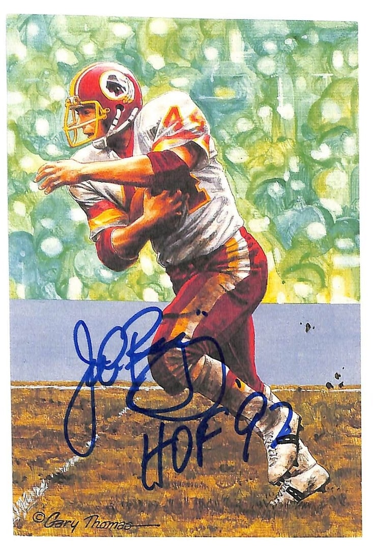 John Riggins Signed Goal Line Art Card GLAC Autographed JSA Washington: John Riggins Signed Goal Line Art Card GLAC Autographed JSA Washington Sport: Football-NFL Player: John Riggins Autograph Type: Authentic Original Signed: Yes Autograph Authentication: James Spence Au