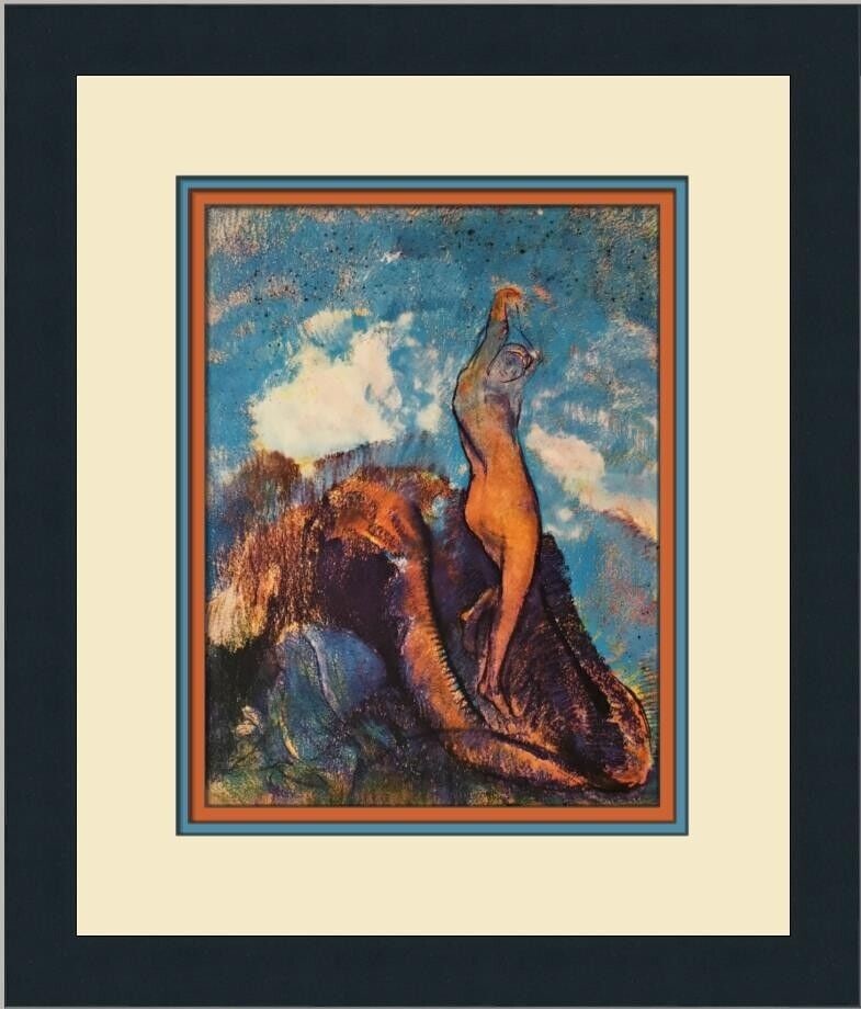 Odilon Redon The Birth of Venus Custom Framed Print: Odilon Redon The Birth of Venus Custom Framed Print Unit Of Sale: Single-Piece Work Artist: Odilon Redon Size: Medium (up to 36in.) Item Length: 13 in Region Of Origin: United States Framing: Matted &