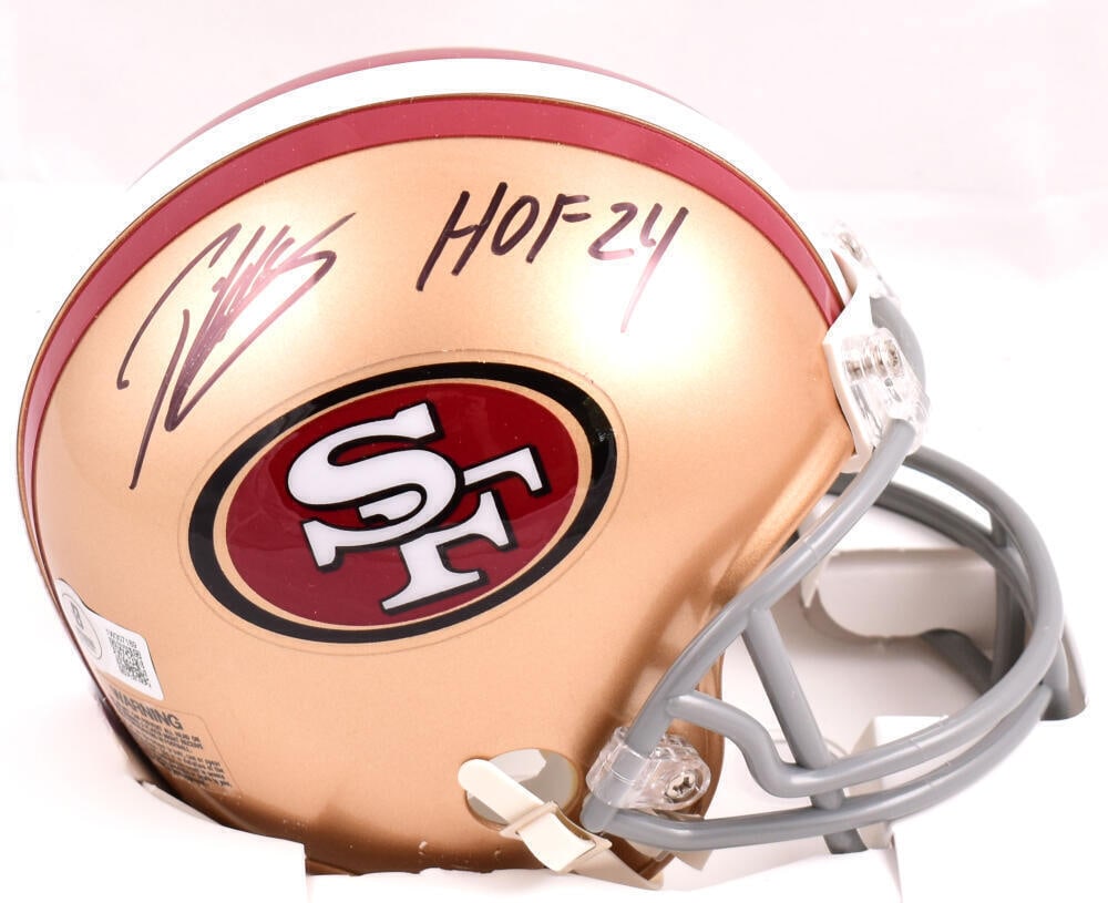 Patrick Willis Autographed San Francisco 49ers Mini Helmet w/HOF- Beckett W Holo: Patrick Willis Autographed San Francisco 49ers Mini Helmet w/HOF- Beckett W Holo Sport: Football Product: Helmet Original/Reprint: Original Player: Patrick Willis Team: San Francisco 49ers Autograph A