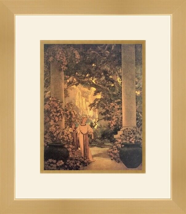 Maxfield Parrish - Land of Make-Believe Custom Gallery Framed Print: Maxfield Parrish - Land of Make-Believe Custom Gallery Framed Print Features: Framed Matted Region Of Origin: united states Item Width: 16 in Title: Land of Make Believe Production Technique: Lithogra