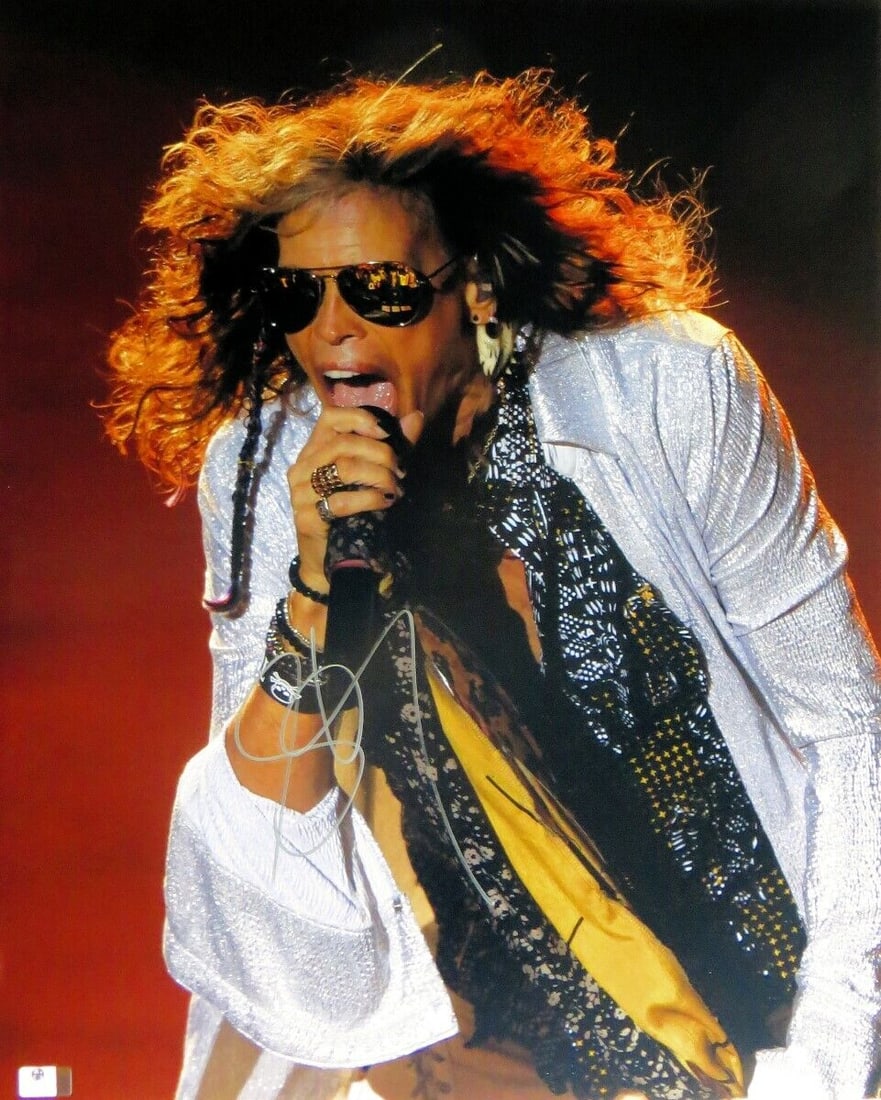 Steven Tyler Signed Autographed 16X20 Photo Aerosmith Sunglasses: Steven Tyler Signed Autographed 16X20 Photo Aerosmith Sunglasses Industry: Music Object Type: Photograph Original/Reproduction: Original Autograph Authentication: Global Authentics (GAI) Player: Steve