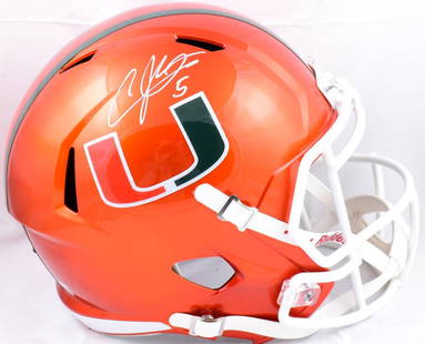 Andre Johnson Autographed Miami Hurricanes F/S Flash Speed Helmet-Beckett W Holo: Andre Johnson Autographed Miami Hurricanes F/S Flash Speed Helmet-Beckett W Holo Sport: Football Product: Helmet Original/Reprint: Original Player: Andre Johnson Team: Miami Hurricanes Autograph