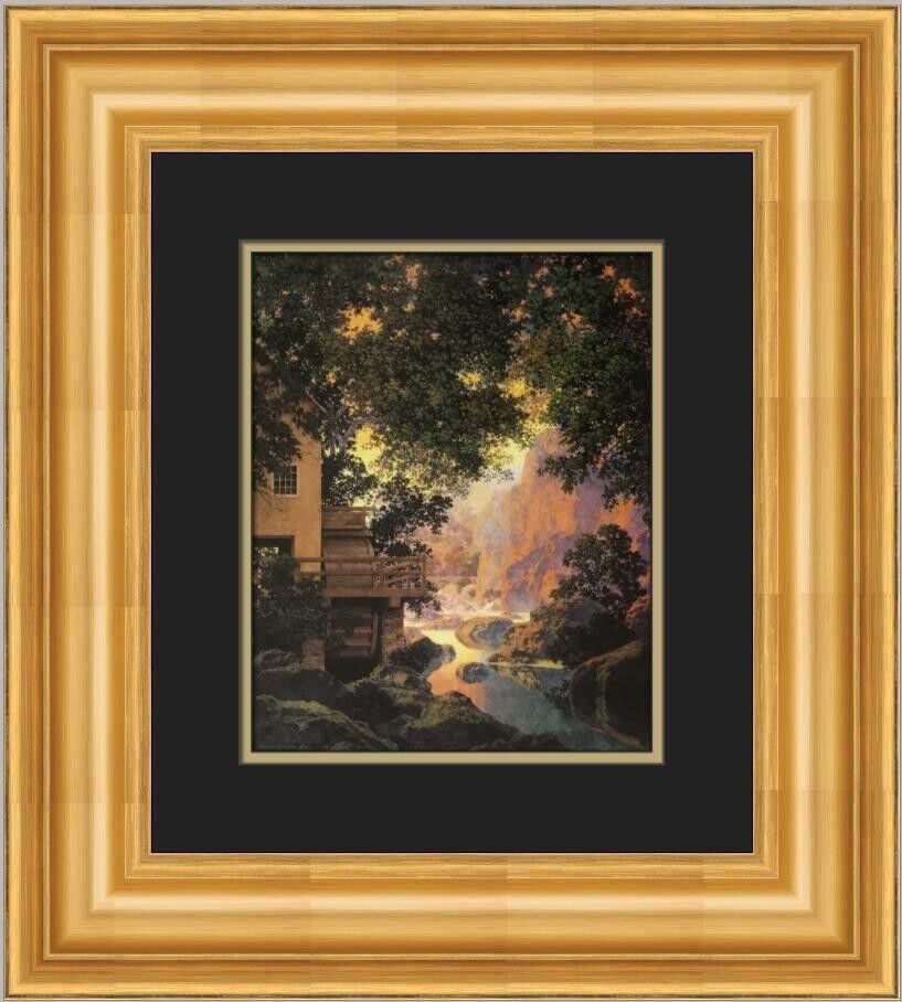 Maxfield Parrish The Old Glen Mill Custom Framed Print: Maxfield Parrish The Old Glen Mill Custom Framed Print Unit Of Sale: Single-Piece Work Artist: Maxfield Parrish Size: Medium Custom Bundle: No Item Length: 14 in Region Of Origin: united states Framin