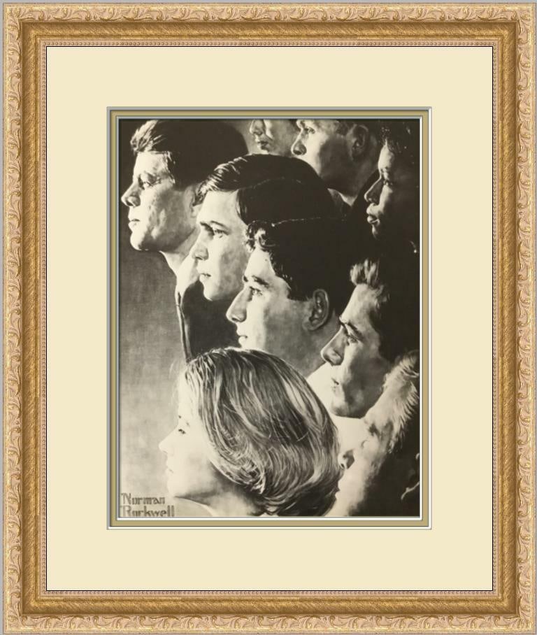 Norman Rockwell The Peace Corps Newly Custom Framed Print: Norman Rockwell The Peace Corps Newly Custom Framed Print Features: Framed Matted Region Of Origin: United States Item Width: 14 in Title: The Peace Corps Production Technique: Offset Lithograph Item 