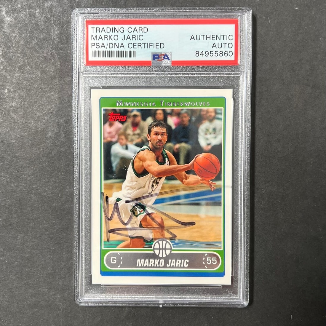 2006 Topps #35 Marko Jaric Signed Card PSA Slabbed Clippers: 2006 Topps #35 Marko Jaric Signed Card PSA Slabbed Clippers Pre-Owned While the lot images are representative of the item, the size, placement and strength of the signature may vary. Each item is hand
