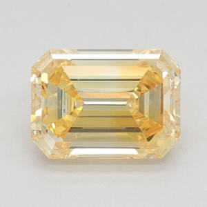 Ideal Loose Diamond - Emerald 1.03ct Fancy Intense Yellow
