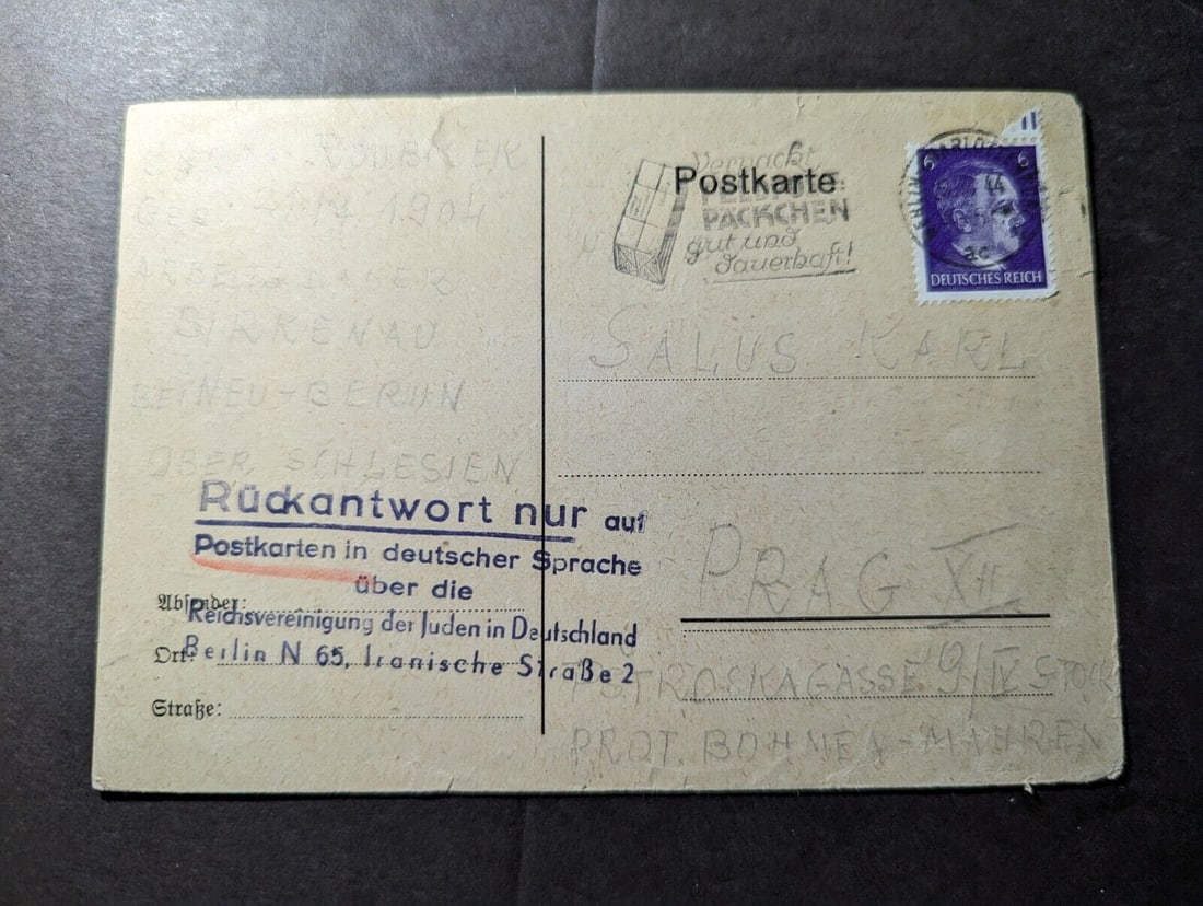 1944 Germany Concentration Camp Postcard Cover Auschwitz Birkenau: 1944 Germany Concentration Camp Postcard Cover Auschwitz Birkenau Place Of Origin: Germany & Colonies Quality: Used Grade: Ungraded Certification: Uncertified Pre-Owned The MYNT Guarantee: All items i