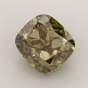 Ideal Loose Diamond - Cushion 2.31ct Fancy Intense Green