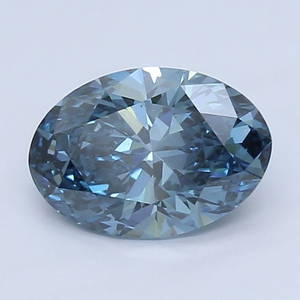 Ideal Loose Diamond - Oval 1.61ct Fancy Vivid Blue