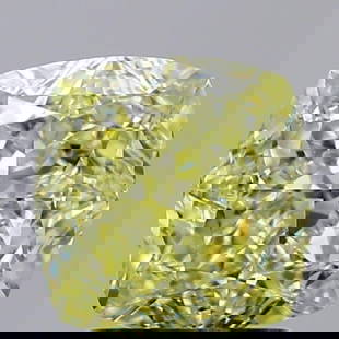 Natural Loose Diamond - Cushion 2.51ct Light Yellow: Natural Loose Diamond - Cushion 2.51ct Light Yellow Source: Natural Shape: Cushion Carats: 2.51 Color: Light Yellow Clarity: VS2 Certification: GIA The MYNT Guarantee: All items in this auction are