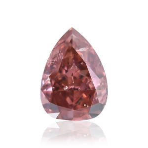 Natural Loose Diamond - Pear 0.3ct Fancy Deep  Pink