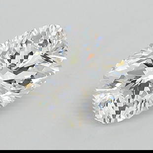 Loose Diamond - Cushion 1.26ct D VVS2: Loose Diamond - Cushion 1.26ct D VVS2 Source: This is a real non-mined Diamond that has been grown in a lab Shape: Cushion Carats: 1.26 Color: D Clarity: VVS2 Ratio: 1.0258 Polish: EX Cut: Symmetry: