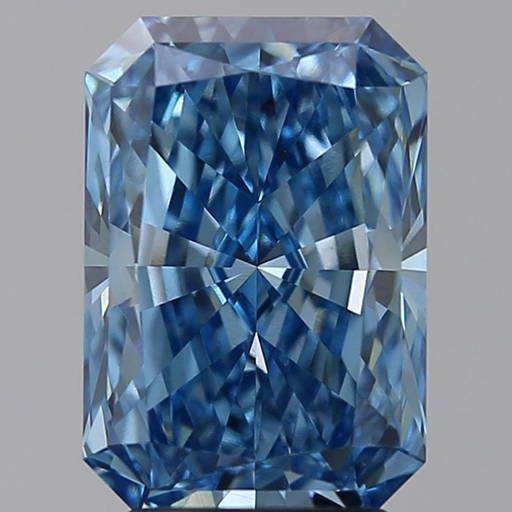Loose Diamond Radiant 3.08ct Fancy Vivid Blue Vs1