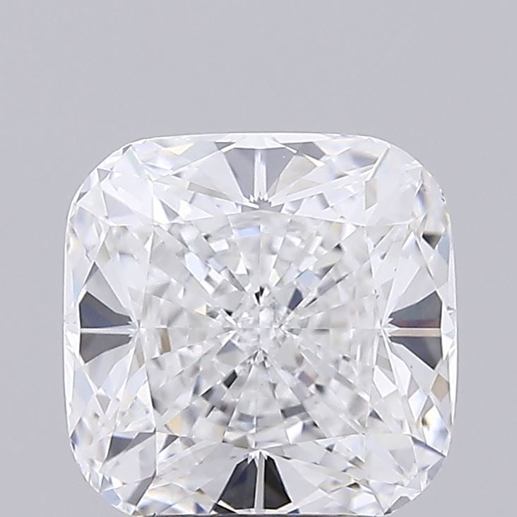 Ideal Loose Diamond - Cushion 3.01ct D VVS2: Ideal Loose Diamond - Cushion 3.01ct D VVS2 Ideal Cut: Yes Source: This is a real non-mined Diamond that has been grown in a lab Shape: Cushion Carats: 3.01 Color: D Clarity: VVS2 Ratio: 1.0000 Polish