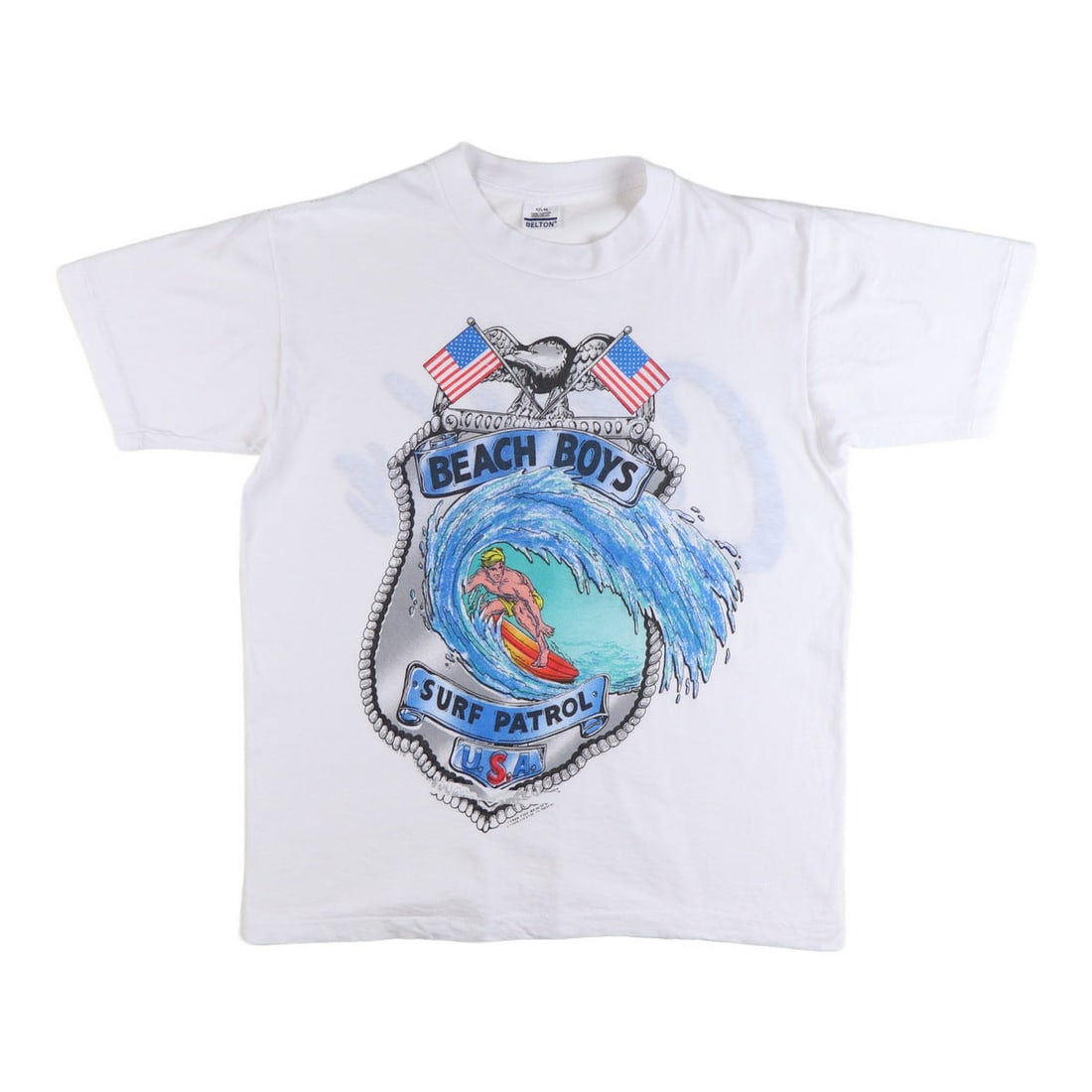 1990 Beach Boys Surf Patrol Shirt: 1990 Beach Boys Surf Patrol Shirt Original 1990 Beach Boys Surf Patrol Shirt. This is a true vintage shirt, not a modern reproduction. Sizes vary so please use measurements for best idea on fit. Front