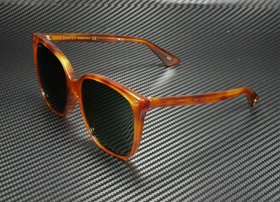 GUCCI GG0022S 002 Cat Eye Havana Green 57 mm Womens Sunglasses: GUCCI GG0022S 002 Cat Eye Havana Green 57 mm Womens Sunglasses Frame Color: Green Style: Cat Eye Type: Sunglasses New The Mynt Guarantee: All items in this auction are guaranteed to be 100% authentic.