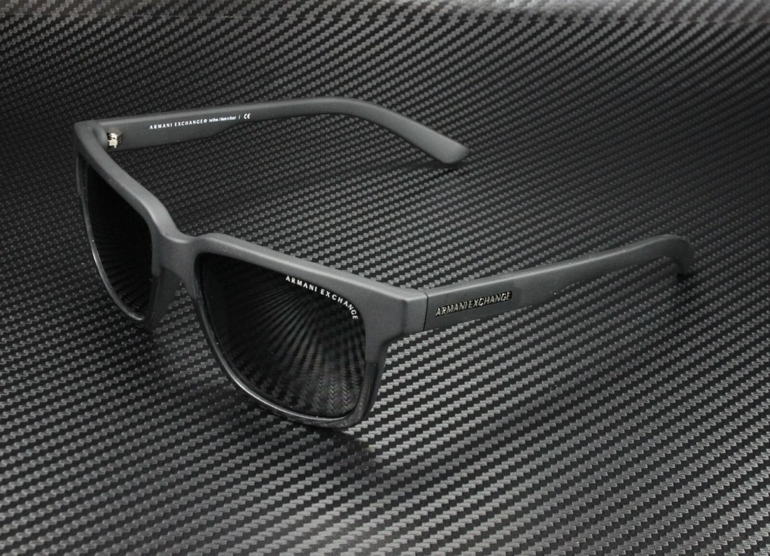 ARMANI EXCHANGE AX4026S 812287 Black Square 56 mm Unisex Sunglasses: ARMANI EXCHANGE AX4026S 812287 Black Square 56 mm Unisex Sunglasses Pattern: Solid Lens Technology: Gradient Mirrored Anti-Reflective Tinted Polarized Frame Color: Black Type: Sunglasses Lens Material
