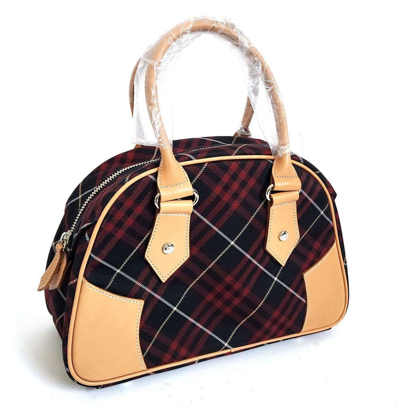 Burberry Blue Label BURBERRY BLUE LABEL Handbag Canvas Leather Women's Tote Bag Check: Burberry Blue Label BURBERRY BLUE LABEL Handbag Canvas Leather Women's Tote Bag Check Brand: Burberry Blue Label Type: Handbag Tote bag Material: Canvas Leather Canvas: Leather: Color: Beige Black Red