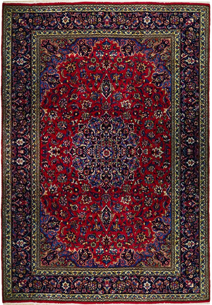 10 x 13 Red Handmade Traditional Persian Rug: 10 x 13 Red Handmade Traditional Persian Rug Free continental US Shipping Size in Feet: Width: 13 x Length: 10 Size in Inches: Width: 156 in x Length: 120 in Colors: Red Blue Black Weave: 100% Handmad