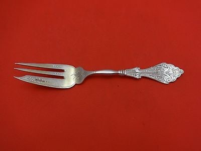 Corinthian by George Sharp Sterling Silver Salad Fork GW Bright-Cut 3-Tine 6": Corinthian by George Sharp Sterling Silver Salad Fork GW Bright-Cut 3-Tine 6" Corinthian by george sharp sterling silver salad fork gold washed bright-cut 3-tine 6" in the pattern corinthian by george