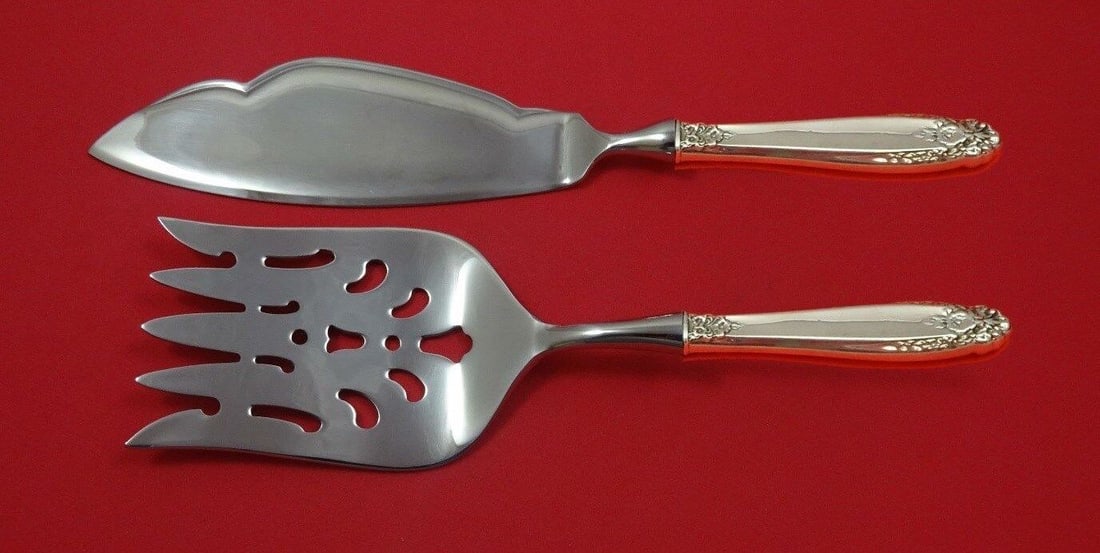 Prelude International Sterling Silver Fish Serving Set 2 Piece Custom HHWS: Prelude by International Sterling Silver Fish Serving Set 2 Piece Custom HHWS Prelude by internationaladd decadent design to your sterling silver tableware collection with our custom made sterling sil