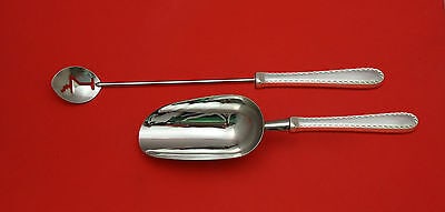 Winslow by Kirk Sterling Silver Bar Set 2pc Martini Spoon Ice Scoop Custom Made: Winslow by Kirk Sterling Silver Bar Set 2pc HHWS Custom Made Unique among sterling patterns, winslow harmoniously combines an unadorned center of sterling silver with an accent design along the border
