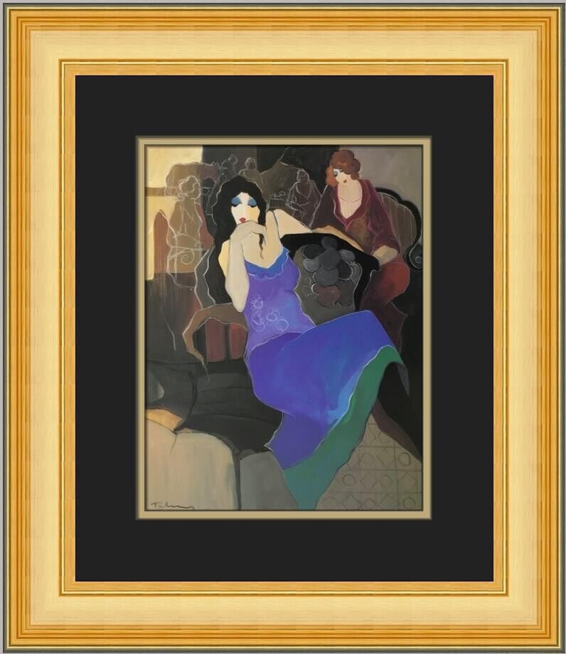 Itzchak Tarkay Suzanne Custom Framed Print: Itzchak Tarkay Suzanne Custom Framed Print Unit Of Sale: Single Piece Artist: Itzchak Tarkay Size: Medium Item Length: 16 in Region Of Origin: United States Framing: Matted & Framed Personalize: No Ye