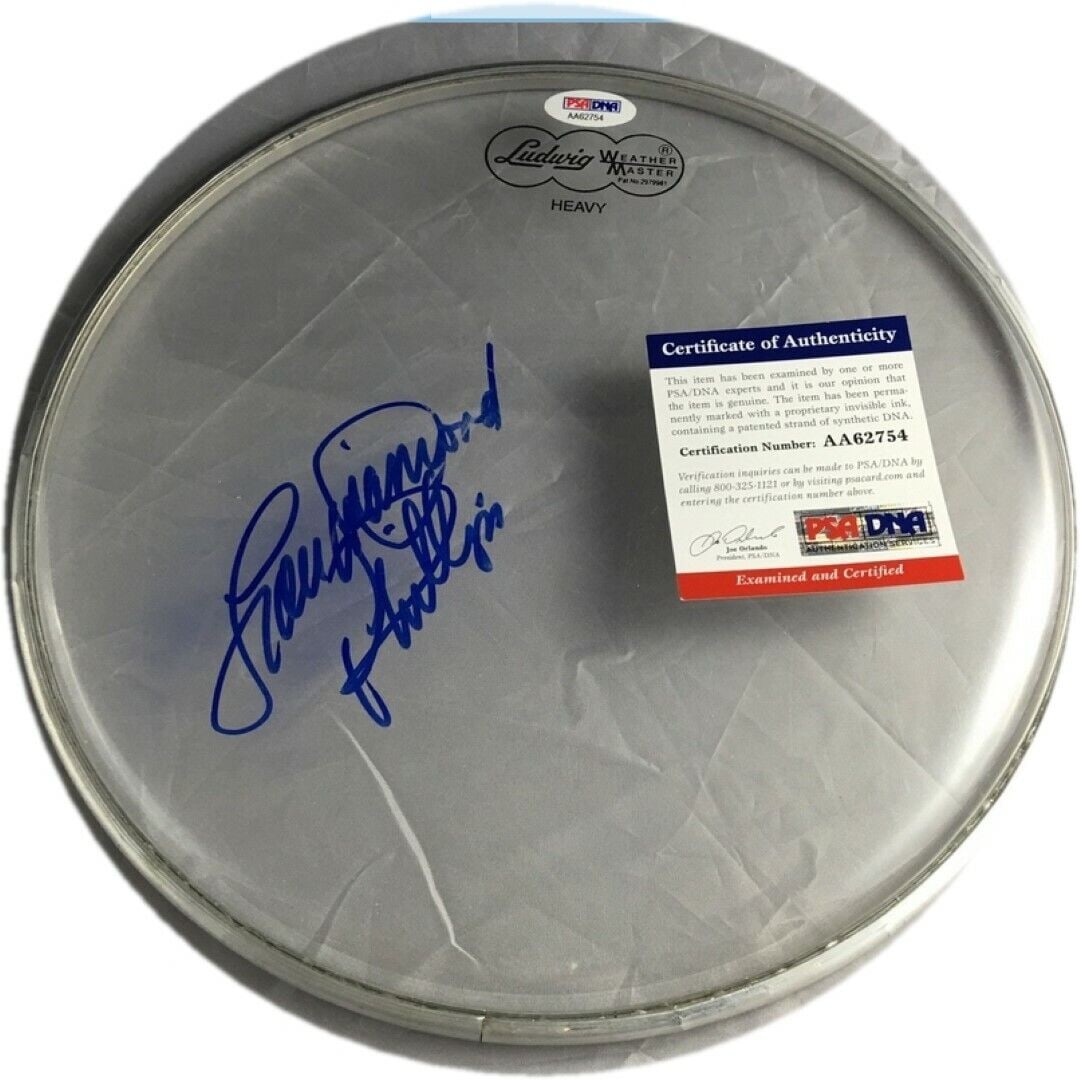 Lou Diamond Phillips Hand Signed Autographed Remo Drum head Drumhead PSA/DNA: Lou Diamond Phillips Hand Signed Autographed Remo Drum head Drumhead PSA/DNA Industry: Music Object Type: Drumhead Original/Reproduction: Original Autograph Authentication: Professional Sports (PSA/DN