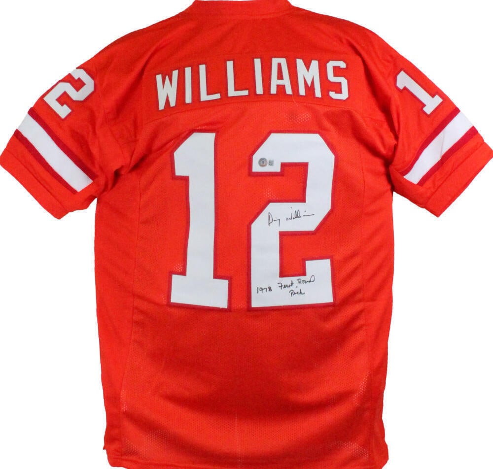 Doug Williams Autographed Orange Pro Style Jersey w/Insc.-Beckett W Hologram *Bl: Doug Williams Autographed Orange Pro Style Jersey w/Insc.-Beckett W Hologram *Bl Sport: Football Product: Jersey Original/Reprint: Original Player: Doug Williams Team: Tampa Bay Buccaneers Autograph A
