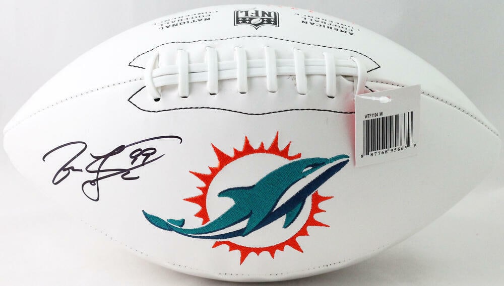 Jason Taylor Autographed Miami Dolphins Logo Football - JSA W *Black: Jason Taylor Autographed Miami Dolphins Logo Football - JSA W *Black Sport: Football Product: Ball Original/Reprint: Original Player: Jason Taylor Team: Miami Dolphins Autograph Authentication: James 