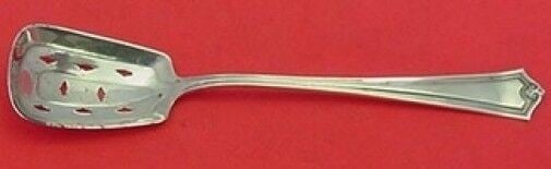 Potomac by Ssmc-Saart Sterling Olive Spoon Pierced Rectangular 6 1/8 inches: Potomac by Ssmc-Saart Sterling Olive Spoon Pierced Original Rectangular 6 1/8" Potomac by ssmc-saart sterling silver olive spoon pierced rectangular 6 1/8" in the pattern potomac by ssmc-saart. It is 