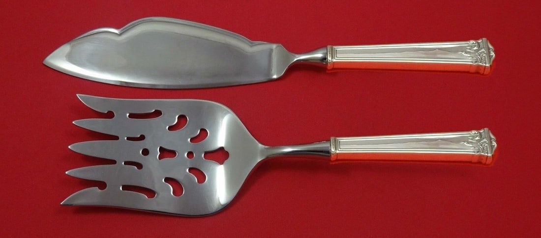 Trianon by International Sterling Silver Fish Serving Set 2 Piece Custom HHWS: Trianon by International Sterling Silver Fish Serving Set 2 Piece Custom HHWS Trianon by internationaladd decadent design to your sterling silver tableware collection with our custom made sterling sil