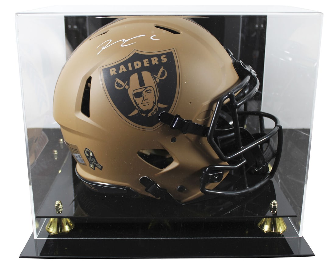 Raiders Maxx Crosby Signed STS II Full Size Speed Proline Helmet W/ Case Fan: Raiders Maxx Crosby Signed STS II Full Size Speed Proline Helmet W/ Case Fan Sport: Football Product: Helmet Original/Reprint: Original Player: Maxx Crosby Team: Las Vegas Raiders Autograph Authentica
