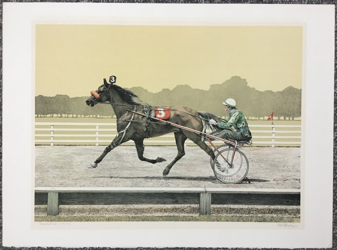 Mel Hunter - Standardbred Pencil Signed Numbered AP L/ED 1974 Lithograph: Mel Hunter - Standardbred Pencil Signed Numbered AP L/ED 1974 Lithograph Artist: Mel Hunter Unit Of Sale: Single Piece Signed By: Mel Hunter Size: Medium Date Of Creation: 1970-1989 Item Length: 30 in
