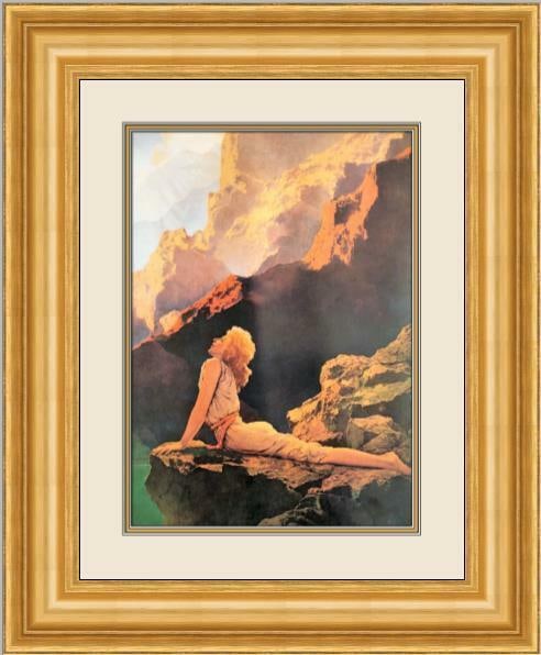 Maxfield Parrish - Wild Geese Custom Framed Print: Maxfield Parrish - Wild Geese Custom Framed Print Features: Framed Matted Region Of Origin: united states Item Width: 20 in Title: Wild Geese Production Technique: Lithography Item Length: 20 in Item
