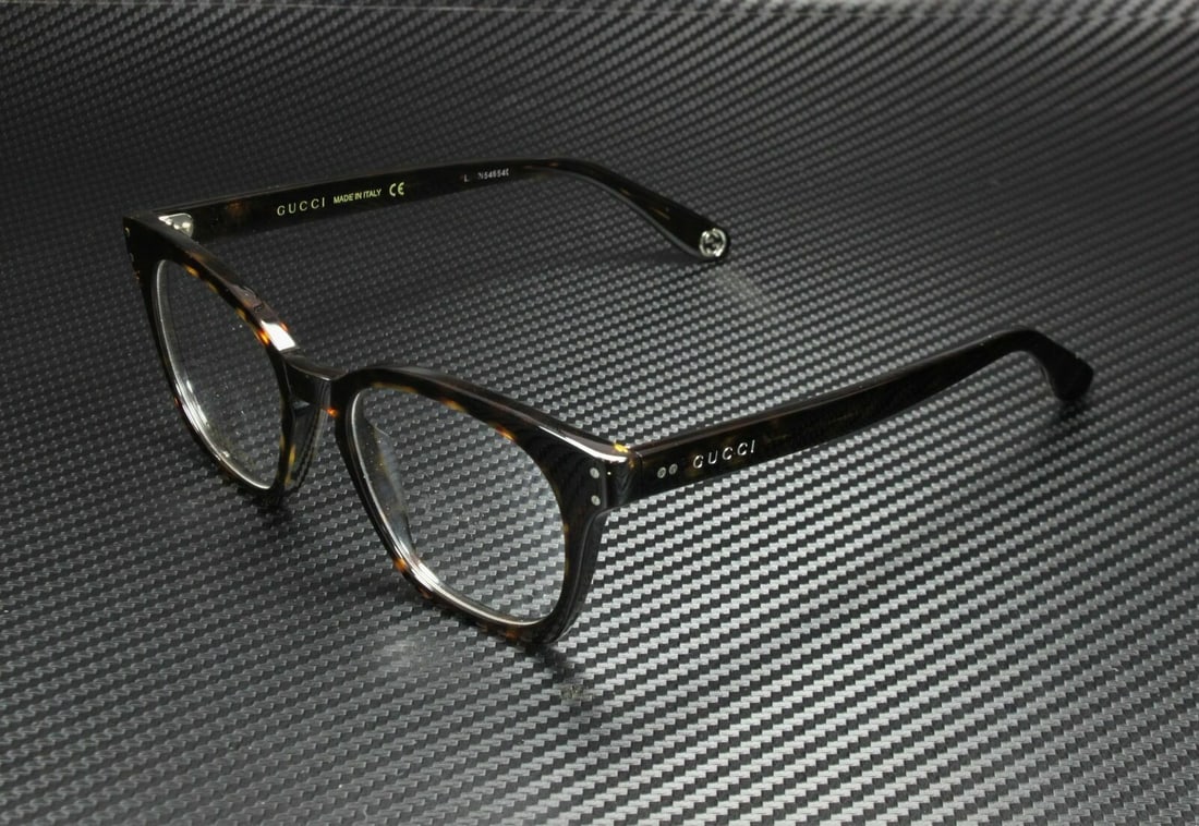 GUCCI GG0572O 007 Square Havana Dark Havana Demo Lens 50 mm Mens Eyeglasses: GUCCI GG0572O 007 Square Havana Dark Havana Demo Lens 50 mm Mens Eyeglasses Style: Rectangle Temple Length: 150 mm Lens Socket Width: 50 mm Type: Eyeglasses Bridge Width: 19 mm Frame Material: Acetate