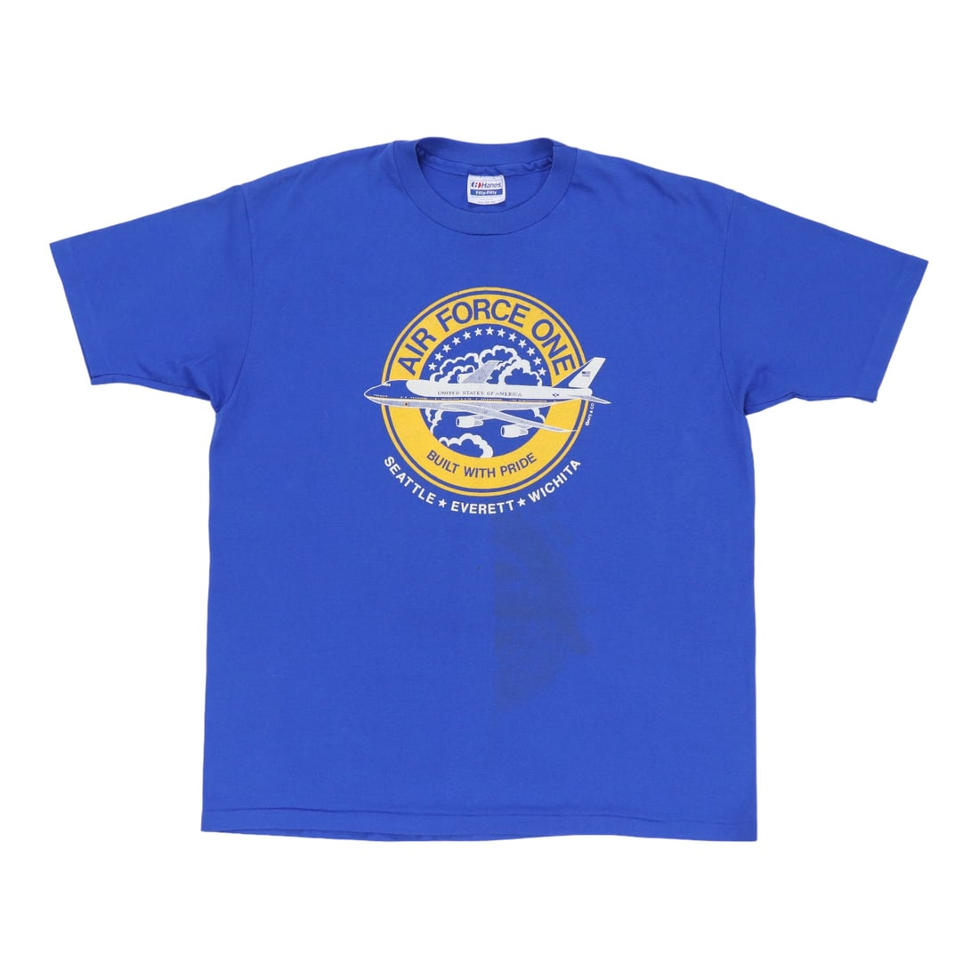 1980s Air Force One Boeing Shirt: 1980s Air Force One Boeing Shirt Original 1980s Air Force One Boeing Shirt. This is a true vintage shirt, not a modern reproduction. Sizes vary so please use measurements for best idea on fit. No back