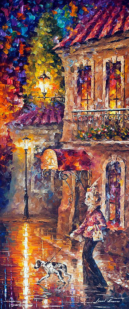 Something Is Wrong Limited Edition 1/25 Canvas by Leonid Afremov 76x137 cm: Something Is Wrong - Limited Edition 1/25 by Leonid AfremovThis is a limited edition giclee hand-painted by Leonid Afremov. This is the first giclee of a small edition of 25 paintings. The rest of the